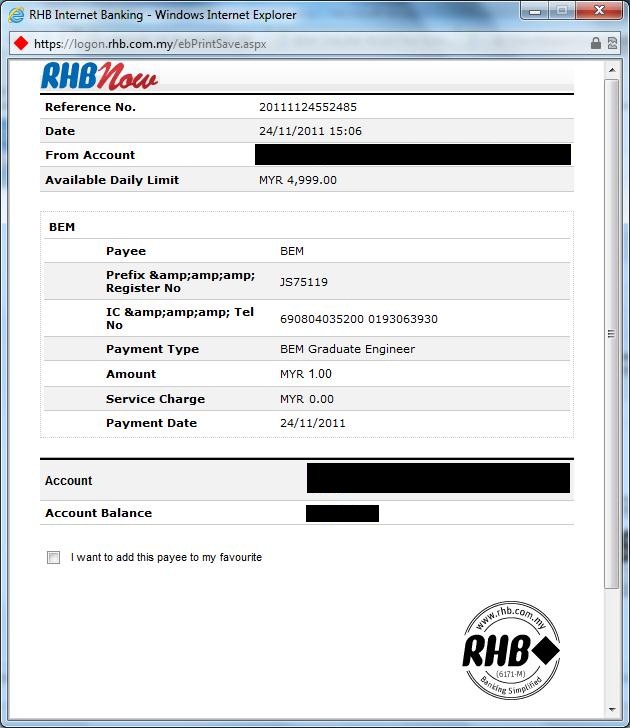 Rhb now online login